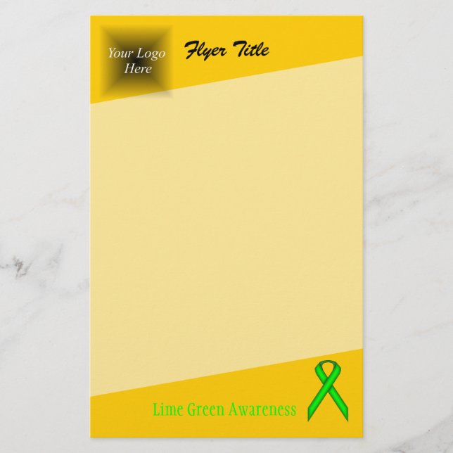 Flyer Lime Green Standard Ribbon por Kenneth Yoncich (Frente)