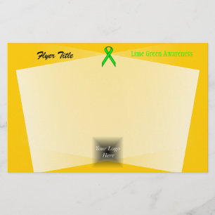 Flyer Lime Green Standard Ribbon por Kenneth Yoncich