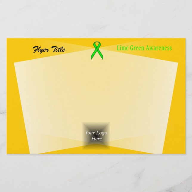 Flyer Lime Green Standard Ribbon por Kenneth Yoncich (Frente)