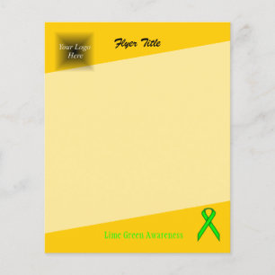 Flyer Lime Green Standard Ribbon por Kenneth Yoncich