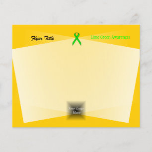 Flyer Lime Green Standard Ribbon por Kenneth Yoncich