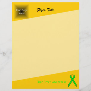 Flyer Lime Green Standard Ribbon por Kenneth Yoncich