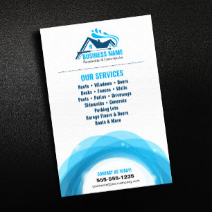 Flyer Limpieza con hidrolavadora profesional de alta pre