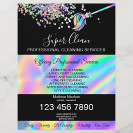 Flyer Limpieza de casa Jugador de doncella