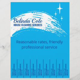 Flyer Limpieza de doncella para limpieza de casas Deslic