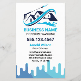 Flyer Limpieza de la casa de lavado de energía con goteo