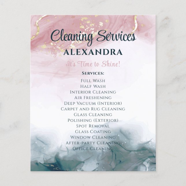 Flyer Limpieza de la casa de servicios Conservación de l (Frente)