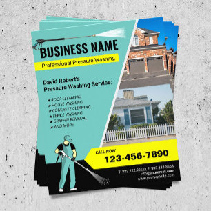 Flyer Limpieza de la manguera de lavado de presión Lámin