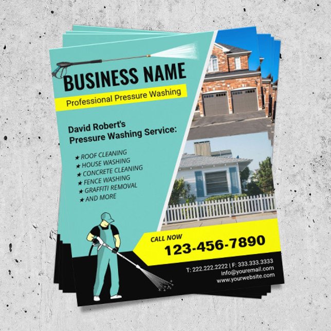 Flyer Limpieza de la manguera de lavado de presión Lámin (Subido por el creador)