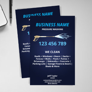 Flyer Limpieza profesional con hidrolimpiadora Negocio d