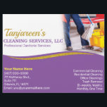 Flyer Limpieza profesional/mantenimiento de la casa de J<br><div class="desc">Impulsar la publicidad con estos folletos profesionales (plantilla) para la limpieza de casas, limpieza o conserjería (conserjería) de pequeñas empresas. Estos folletos están diseñados con texto morado y un color purpurina dorado (falso) en el lado frontal con texto morado en la parte posterior. Personalizar los folletos añadiendo o eliminando elementos...</div>