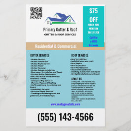 Flyer Limpieza y reparación del techo de alcantarillado