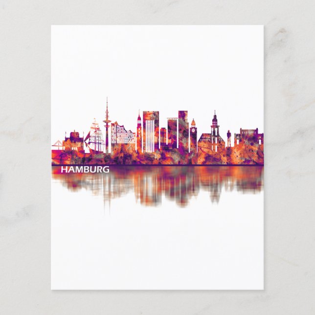 Flyer Línea aérea alemana de Hamburgo (Frente)