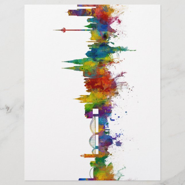 Flyer Línea aérea de Cologne Germany (Frente)