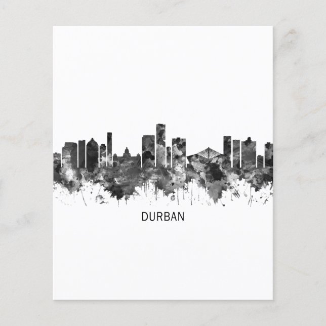 Flyer Línea aérea de Durban en Sudáfrica (Frente)