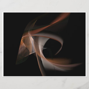 Flyer Líneas abstractas sobre fondo oscuro sin texto