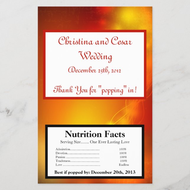 Flyer Linterna marroquí de calzoncillos de microondas (Frente)