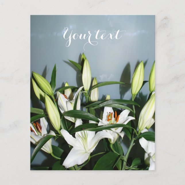 Flyer Lirios blancos (Frente)