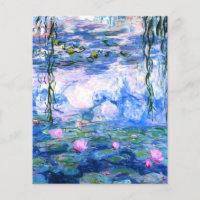 Lirios de agua rosados de Monet