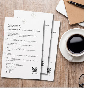 Flyer Lista de verificación para cita de aseo de perros