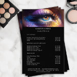 Flyer Lista moderna de precios de venta para Purpurinas<br><div class="desc">Moderno,  Purpurina de Fotografía de maquillaje,  Volante de Lista de Precios. Edite su producto en unos minutos añadiendo sus datos. Puede cambiar el tipo de letra/color/posición "personalización adicional".</div>