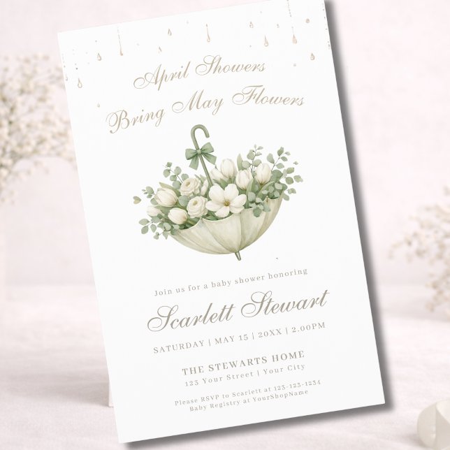 Flyer Lluvias de Abril traen Flores de Mayo Shower para  (Subido por el creador)