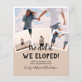 Flyer Lo hicimos ELOPEMENT FOTO Wedding RECEPTION Budget