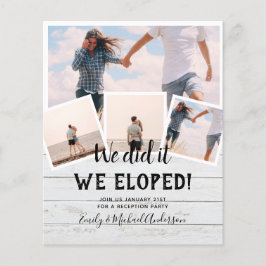 Flyer Lo hicimos ELOPEMENT FOTO Wedding RECEPTION Budget