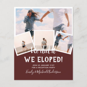 Flyer Lo hicimos ELOPEMENT FOTO Wedding RECEPTION Budget