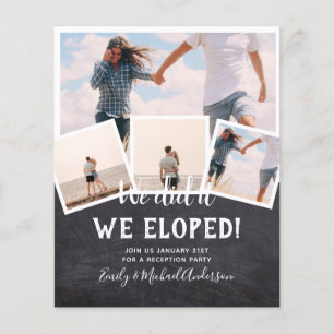 Flyer Lo hicimos ELOPEMENT FOTO Wedding RECEPTION Budget