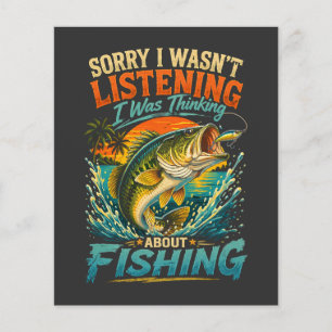 Flyer Lo siento, estaba pensando en la pesca