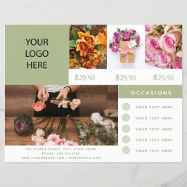 Flyer Logo de Florist Business Photo