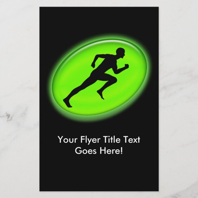 Flyer Logo de Glow Fitness Verde (Frente)