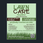 Flyer Logo de Lawn Care, Servicios de atención al jardín<br><div class="desc">Logo de Lawn Care,  folleto publicitario de Lawn Care Services de The Business Card Store.</div>