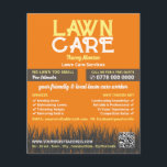 Flyer Logo de Lawn Care, Servicios de atención al jardín<br><div class="desc">Logo de Lawn Care,  folleto publicitario de Lawn Care Services de The Business Card Store.</div>
