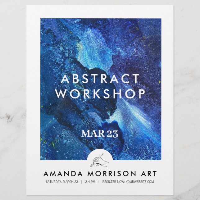 Flyer Logo de pintores modernos (Frente)