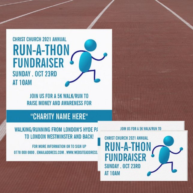 Flyer Logo de Runner, evento de carreras benéficas (Subido por el creador)