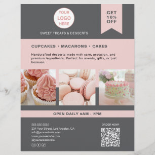Flyer Logo del Personalizado de panadería