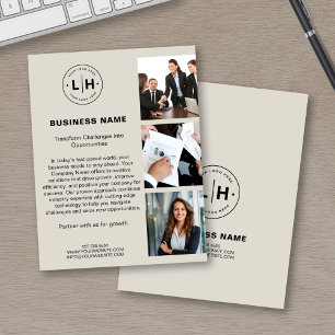 Flyer Logo moderno Photo Corporate Business