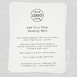 Flyer Logotipo comercial | Comercialización Minimalista<br><div class="desc">Una sencilla plantilla de volante de negocios en color gris plateado y personalizado en un estilo minimalista moderno que se puede actualizar fácilmente con el logotipo de su empresa, los detalles de contacto y el texto del folleto del personalizado. La solución perfecta para cualquier empresa que incluya detalles de sus...</div>
