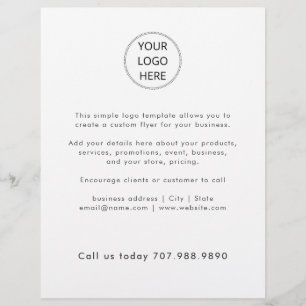Flyer Logotipo comercial Minimalista simple