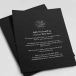 Flyer Logotipo comercial | Personalizado blanco negro si<br><div class="desc">Una sencilla plantilla personalizado de volante de negocios en blanco y negro con un sencillo estilo minimalista que puede modificarse y actualizarse fácilmente con su propio logotipo comercial,  detalles del producto,  precios y más! Elija el tamaño del volante y el tipo de papel en el menú de opciones.</div>