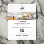 Flyer Logotipo de imagen mínima QR Code Business<br><div class="desc">¡Aumente su negocio con nuestro diseño de volante personalizado! Nuestro volante muestra su logotipo y dos fotos cautivadoras, llamando la atención sobre su marca. A continuación, destacamos los servicios que ofrece junto con un cómodo código QR para acceder fácilmente a su sitio web o a sus medios sociales. No te...</div>