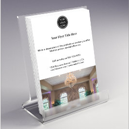 Flyer Logotipo de negocio promocional simple corporativo