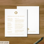 Flyer Logotipo de oro blanco profesional<br><div class="desc">Una sencilla plantilla de viajero de negocios en blanco y oro personalizado con un estilo minimalista moderno que se puede actualizar fácilmente con el logotipo de su empresa, descripción de servicios, propuesta de valor y detalles de contacto. Ideal para productos de marketing, servicios, promociones, precios de eventos y más. Perfecto...</div>
