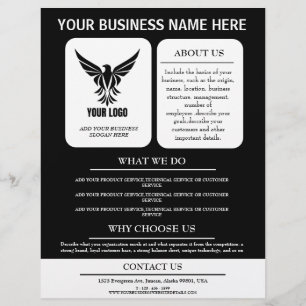Flyer Logotipo de Personalizado profesional de publicida