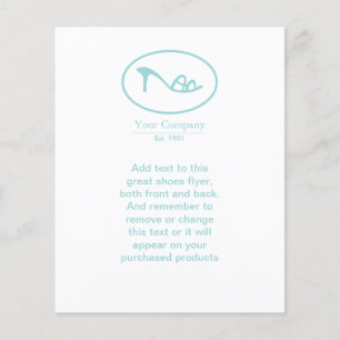 Flyer Logotipo de zapatos y accesorios