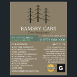 Flyer Logotipo del árbol - Cirujano del árbol - Arborist<br><div class="desc">Logotipo del árbol - Cirujano del árbol - Volante publicitario arborista por la tienda de tarjetas de visita.</div>