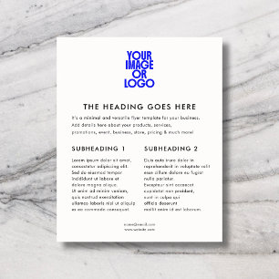 Flyer Logotipo Empresarial Minimalista Moderno Código QR