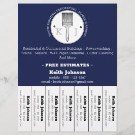 Flyer Logotipo F del Personalizado profesional del decor